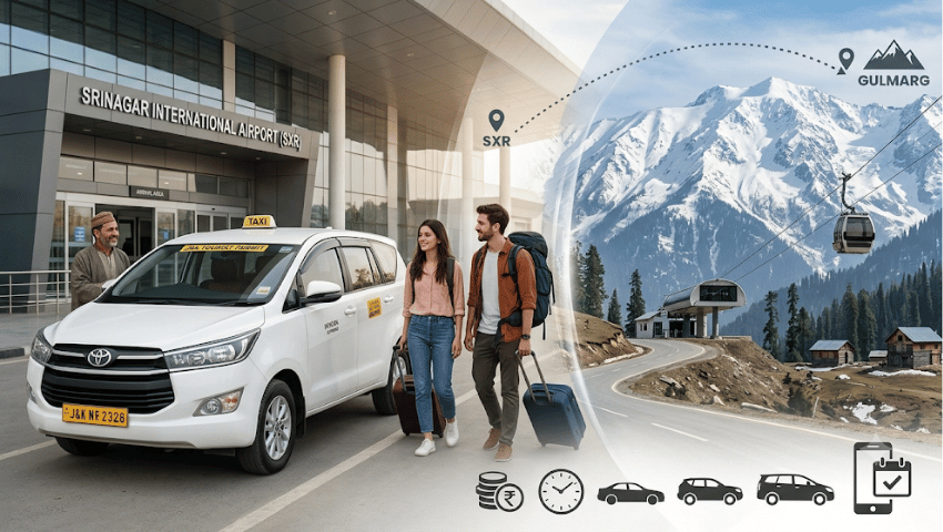 Srinagar to Gulmarg taxi fare